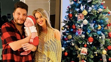 Las tiernas fotos de Máximo vestido de Papá Noel