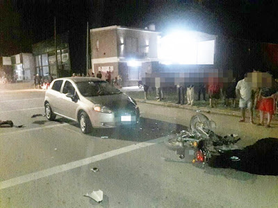 VILLA MARIA: Un menor en grave estado tras un choque entre auto y moto