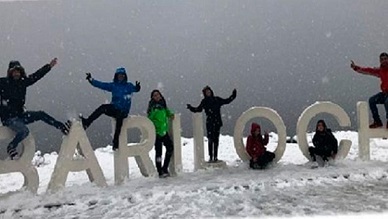 Ulises Bueno, de vacaciones en la nieve