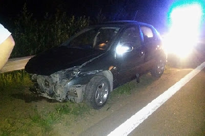 Despiste en la autovía cerca de Berrotarán