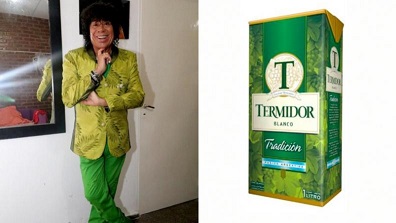 Viral: los looks de La Mona con cajas de vino