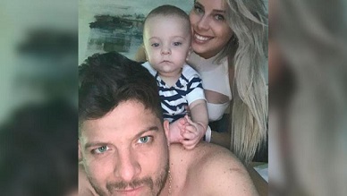 El bautismo de Máximo, el hijo de Damián Córdoba y Elo Quinteros