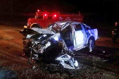 Murió un joven de Sampacho al volcar una camioneta en ruta 8, cerca de Holmberg