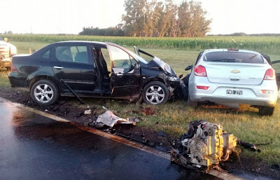 Choque múltiple en Ruta 8: un muerto y cinco heridos tras el impacto