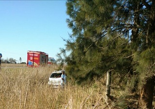 Conductor perdió el control de su auto en Ruta 158