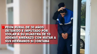 FUENTES: Nena de 10 años violada por su padrastro