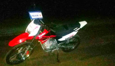 Pascanas: Motociclista demorado por conducir ebrio en la ruta y sin casco