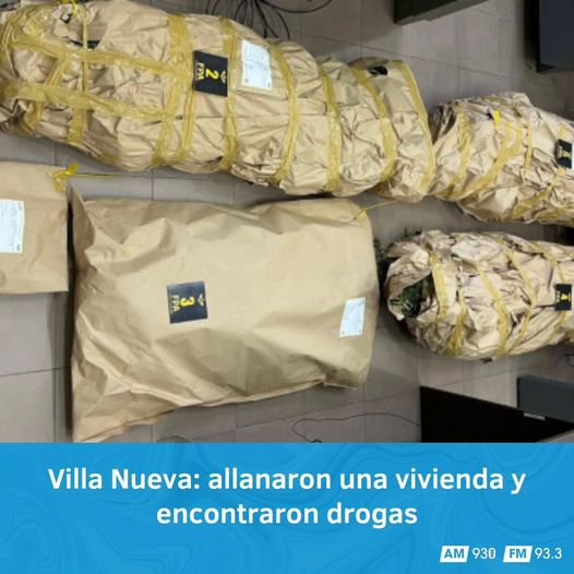 Villa Nueva: allanaron una vivienda y encontraron drogas