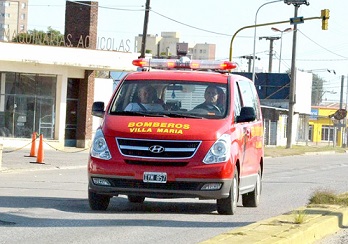 Motociclista lesionada en una colisión en cadena