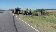 Otro despiste en la autovía ruta 36, cerca de Baigorria