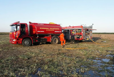 LEONES: SALIDA DE BOMBEROS POR INCENDIO FORESTAL