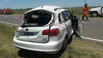 Murió un niño al volcar un auto en el sureste de Córdoba