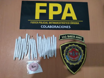 Arias: hallan 22 cigarrillos de marihuana entre las ropas de un menor