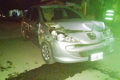 EXTRAÑO ACCIDENTE EN LABORDE: CHOCARON Y HUYERON