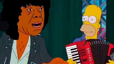 La Mona Jiménez se mete a Los Simpsons