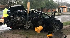 Dos muertos por choque en Avenida Armada Argentina
