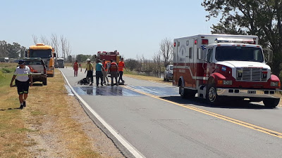LABORDE: ACCIDENTE FATAL EN LA RUTA 11 CON DOS FALLECIDOS