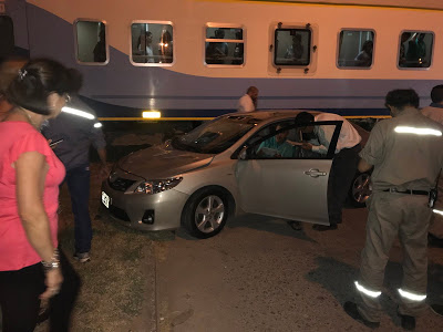 MARCOS JUAREZ: Choque entre tren y automóvil