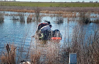 Un hombre murió tras quedar sumergido en una laguna en Alcira Gigena