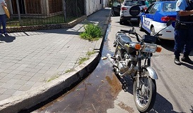 Murió motociclista tras colisionar en el centro