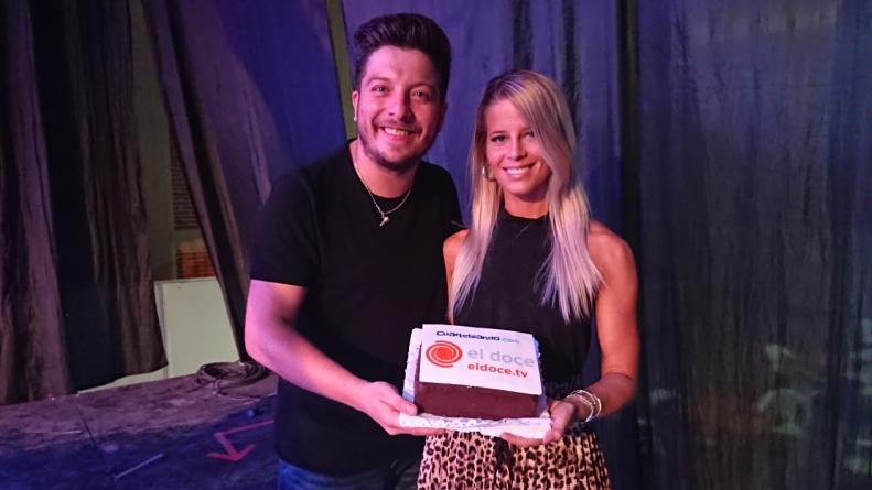 Damián Córdoba y Elo Quinteros, de festejo