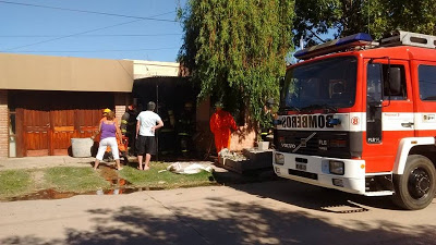 INCENDIO EN UNA CASA EN CORRAL DE BUSTOS
