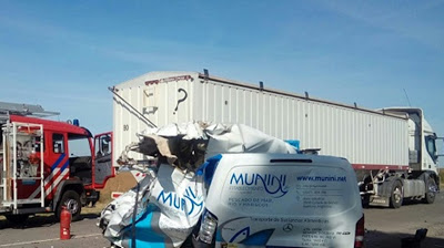 Cañada de Gómez: Accidente fatal sobre la Ruta 9