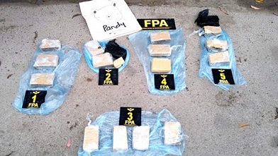  hallaron cinco kilos de marihuana compactada en el barrio San Juan Bautista