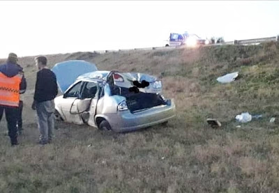 ONCATIVO: DESPISTE Y VUELCO DE UN AUTO EN AUTOPISTA