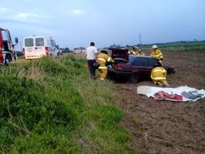 ACCIDENTE EN RUTA 6 ENTRE MONTE BUEY Y SALADILLO