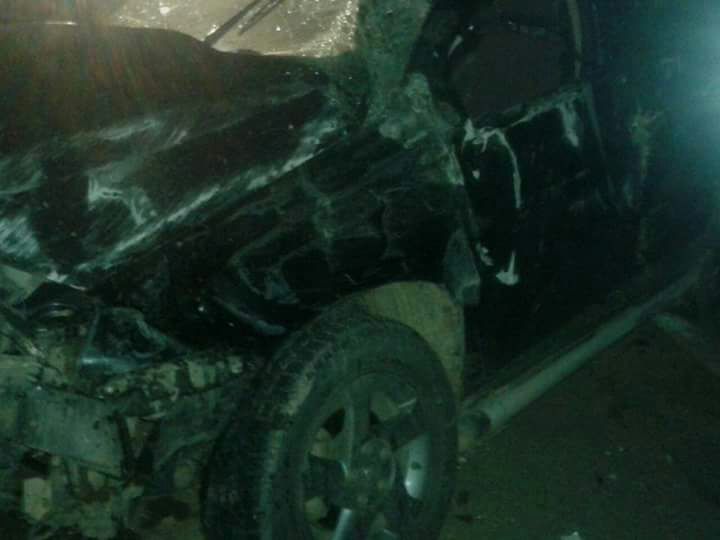VUELCO EN AUTOPISTA