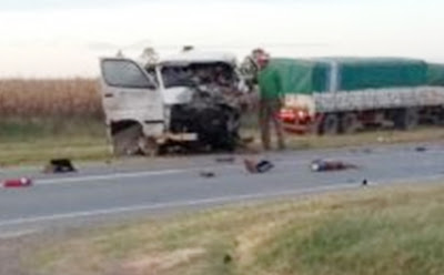 Estado de salud de los ocupantes del utilitario accidentado el domingo en ruta 12