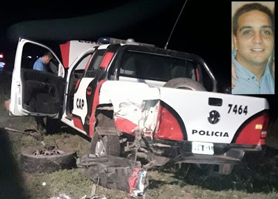 CANALS: Un policía murió atropellado en ruta 8