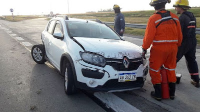 Accidente en cercanías de Monte Leña