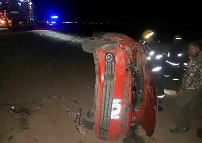 Parejenses accidentados en la Ruta N°15