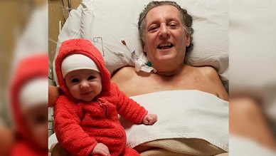 El abuelo cordobés que tuvo coronavirus se reencontró con su nieta luego de tres meses
