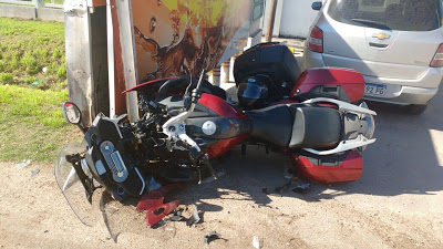 BELL VILLE: Accidente de tránsito con lesiones graves y recupero de motocicleta