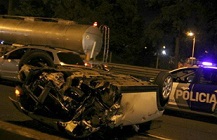 Impresionante choque múltiple en Panamericana: dos heridos